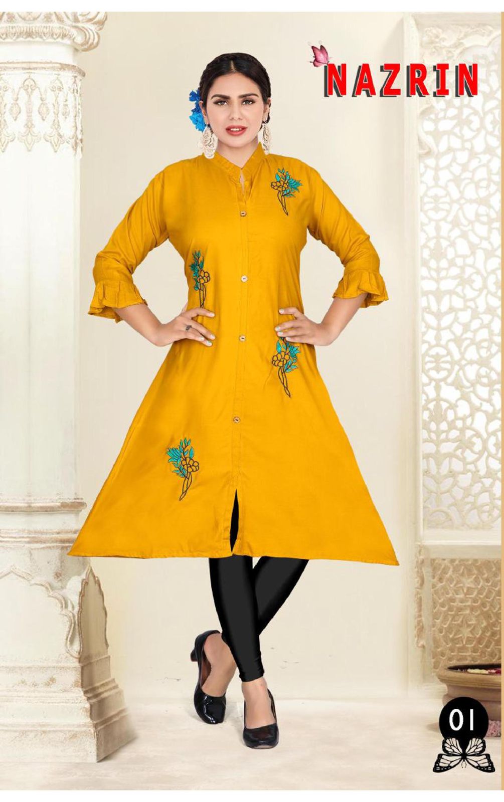 Beauty Queen Nazrin 2 Casual Daily Wear Rayon Printed Kurti Collection